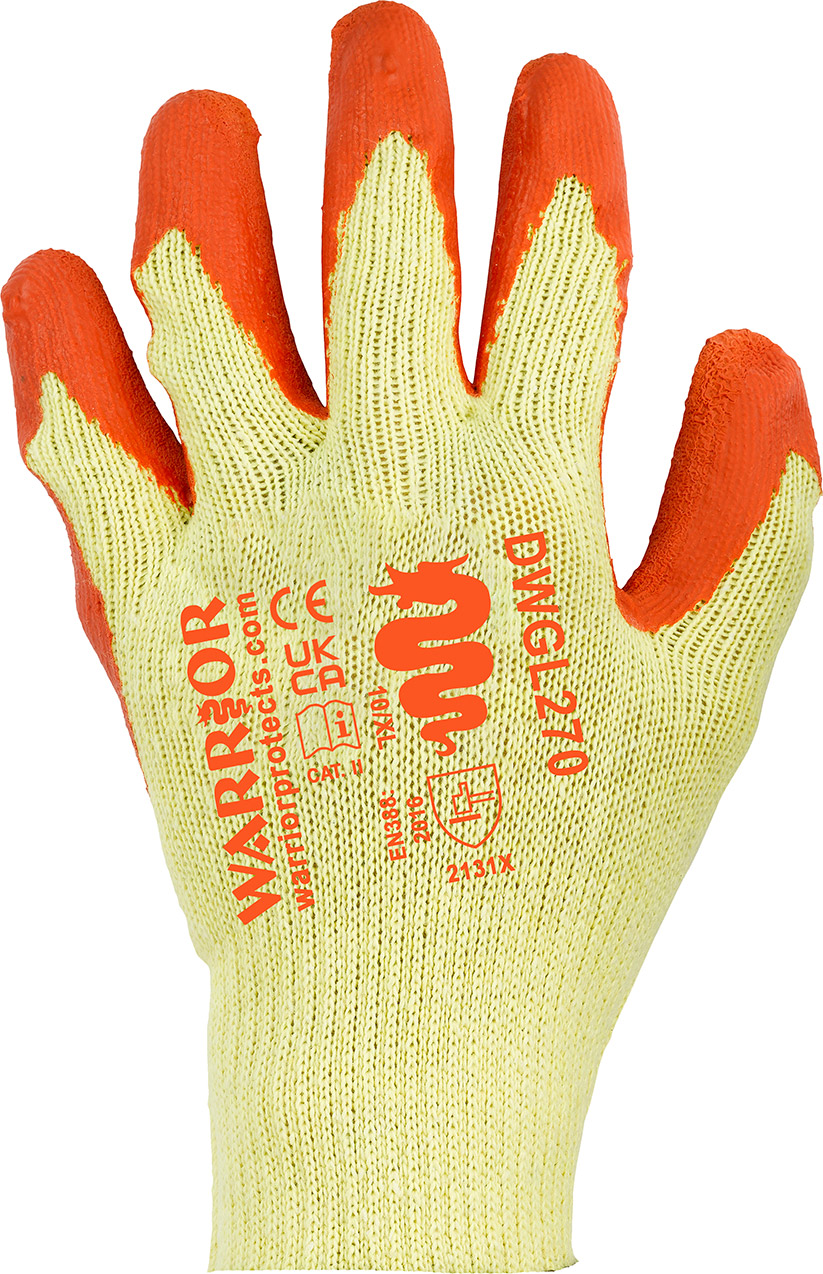 A Latex Glove in Orange
